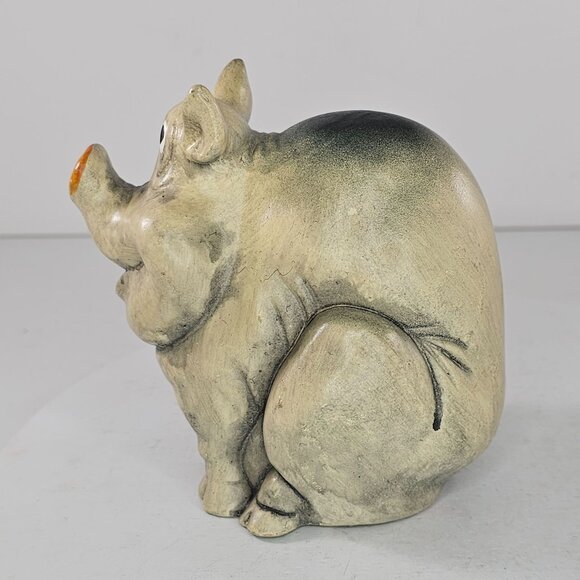 Josef Originals Ceramic Pig Figurine Silly Sitting Hog Anthropomorphic - Picture 7 of 8